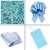 Complete Gift Hamper Kit - (md) Wicker Hampabox / BLUE ACCESSORIES