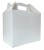 Pack of 10 GABLE BOXES 17x10x14cm - GLOSSY WHITE