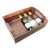 Complete Gift Basket Kit - 41cm WOODEN CRATE FOLD-UP TRAY / BLUE ACCESSORIES