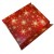 Easy Fold Gift Tray (35x24x8cm) - Large RED/GOLD SNOWFLAKE