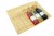 Complete Gift Basket Kit - (47x37x9cm) BAMBOO TRAY / RED ACCESSORIES