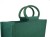 MEDIUM Open Jute Bag with Cotton Corded Handles - 30x12x20cm high - DARK GREEN