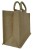 MEDIUM Open Jute Bag with Cotton Corded Handles - 30x12x20cm high - NATURAL