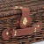 Superior VINTAGE BROWN WICKER Hamper (14'') 36x30x16cm - MEDIUM