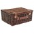 Superior VINTAGE BROWN WICKER Hamper (18'') 45x38x20cm - LARGE