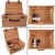 Superior NATURAL WICKER Hamper (21'') 54x40x27cm - X-LARGE