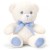 Eco Friendly BABY BEAR by Keel Toys - 15cm CREAM/BLUE