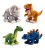 Eco Friendly DINOSAUR Teddy by Keel Toys - GREY/BLUE RAPTOR