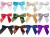 MINI SATIN BOWS with Twist Ties - 20mm - (pk 10) BABY BLUE