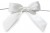 MINI SATIN BOWS with Twist Ties - 20mm - (pk 10) WHITE