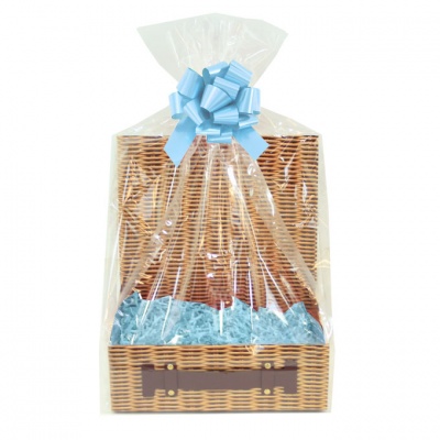 Complete Gift Hamper Kit - (xs) Wicker Hampabox / BLUE ACCESSORIES