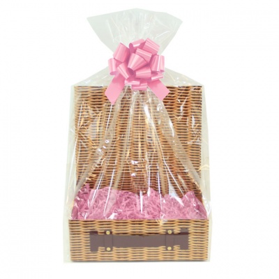 Complete Gift Hamper Kit - (xs) Wicker Hampabox / PINK ACCESSORIES