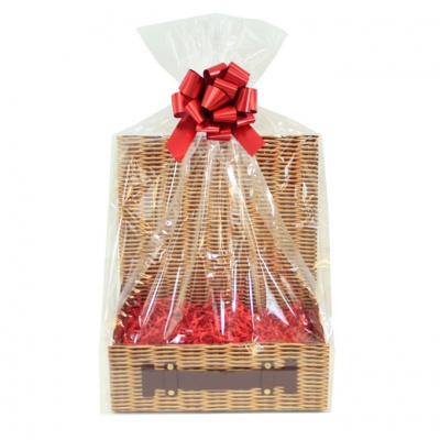 Complete Gift Hamper Kit - (xs) Wicker Hampabox / RED ACCESSORIES