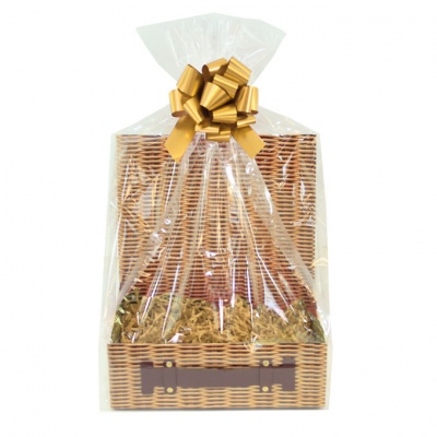 Complete Gift Hamper Kit - (sm) Wicker Hampabox / GOLD ACCESSORIES