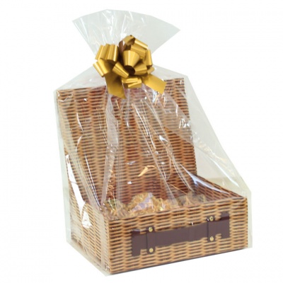 Complete Gift Hamper Kit - (md) Wicker Hampabox / GOLD ACCESSORIES