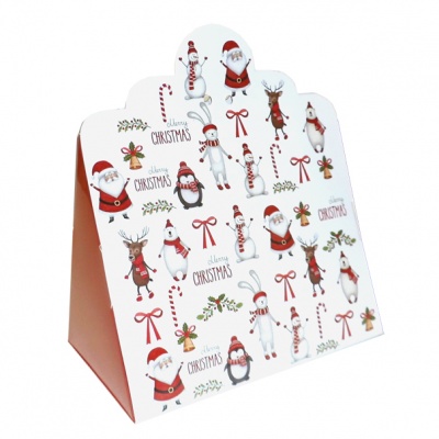 Triangle Gift Box (pk 10 Small) - CHRISTMAS CHARACTER