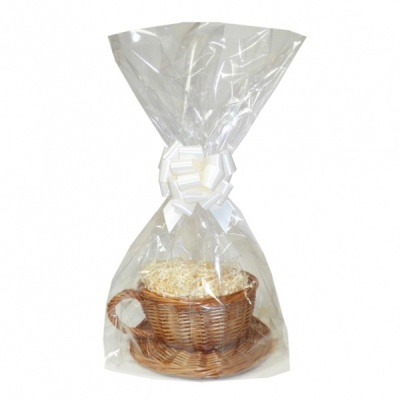 Gift Basket Kit - WICKER CUP & SAUCER / CREAM ACCESSORIES