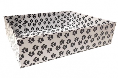 Easy Fold Gift Tray (20x15x5cm) - Small PAW PRINTS