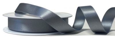 Eco Friendly Double Faced Satin Ribbon - 15mm x 20m - SLATE GREY