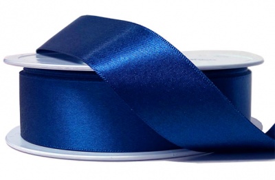 Eco Friendly Double Faced Satin Ribbon - 25mm x 20m - ROYAL BLUE