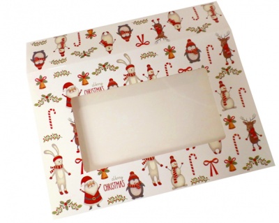 Sleeve with Window - 30x20x6cm (pk 10 Medium) - CHRISTMAS CHARACTERS