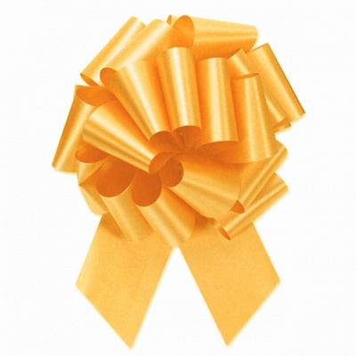 Pull Bows - 50mm - GOLD/ORANGE (pk10)