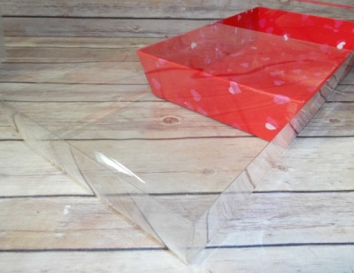 10 x CLEAR ACETATE BOXES  30x20x6cm - MEDIUM